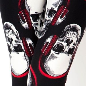 Womens Skull Bones Halloween Leggings